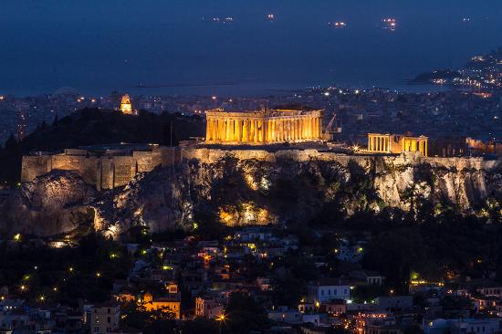 Acropolis at night